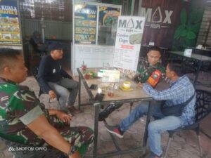 Danramil Idi Rayeuk Coffee Morning Bersama Insan Pers