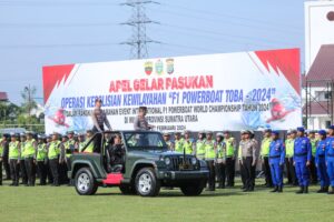 Apel Gelar Pasukan Event F1 Powerboat, Poldasu Siapkan 1.170 Personil