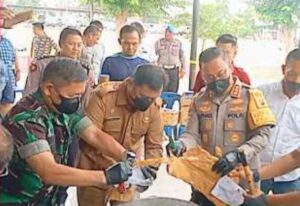 Kapolresta Deli Serdang Musnahkan Barang Bukti Narkoba