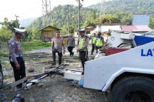 Cek Jalur Medan Tanah Karo, Kapolda Sumut: Pastikan Alat Berat Berfungsi