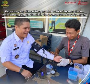 Semarak HBP ke-60, Pimpinan Dan Staf Lapas Lubuk Pakam Donor Darah