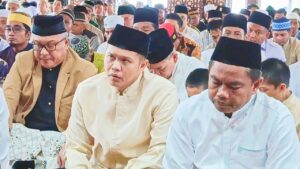 Darma Wijaya Tidak Pernah Absen Tunaikan Solat Idul Adha Dan Idul Fitri di Masjid Agung Serdang Bedagai