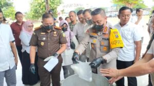 Barang Bukti Narkoba Dimusnahkan, Kapolresta Deli Serdang Harap Semua Masyarakat Turut Berantas Narkoba