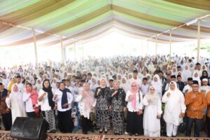 Ribuan Siswa Padati Masjid Agung Serdang Bedagai, Darma Wijaya : Pemkab Sergai Komit Tingkatkan Kualitas Pendidikan