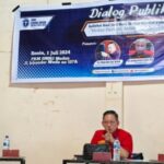 Foto : Wong Chun Sen Tarigan dan Shohibul Ansor menjadi narasumber Dialog Publik GMKI Medan. (ist)