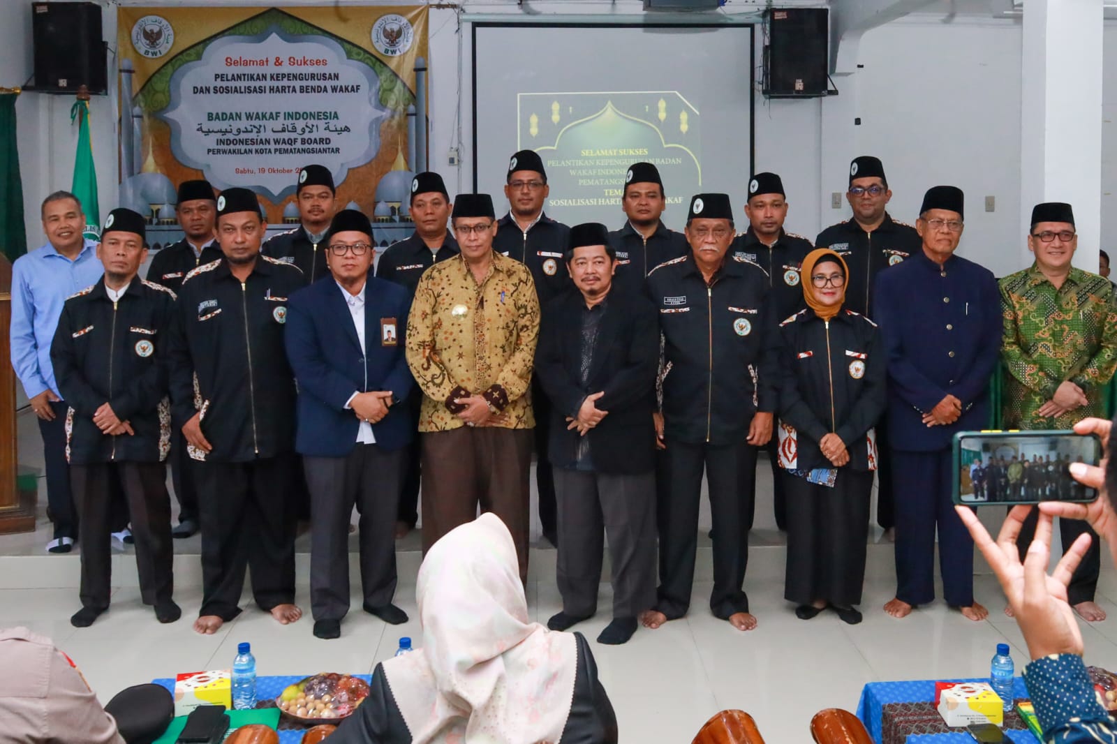 Pjs Wali Kota Matheos Tan Hadiri Pelantikan Pengurus Perwakilan BWI Pematangsiantar (Foto: Diskominfo Pematangsiantar)