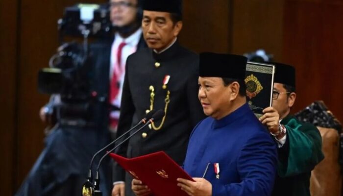 Prabowo-Girban Dilantik Jadi Presiden-Wakil Presiden