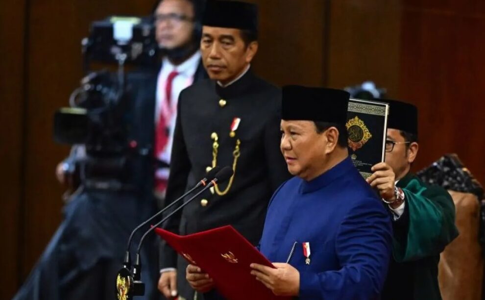 Prabowo-Girban Dilantik Jadi Presiden-Wakil Presiden. (Foto: ANTARA Foto)