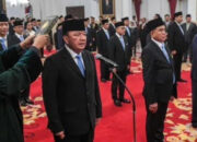 Prabowo Resmi Lantik Jajaran Menteri Kabinet Merah Putih. (FOTO: Antara Foto)