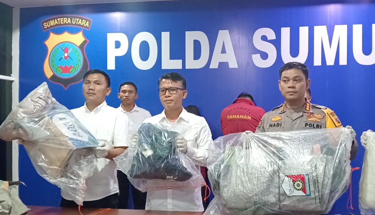 Polda Sumut berhasil mengungkap kasus pembunuhan oleh seorang pengusaha asal Pematangsiantar inisial JO yang diduga telah membunuh pasarnya. (FOTO; Poldasu)