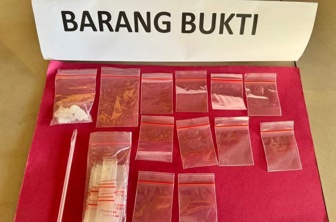 Pengedar Sabu di Desa Kampung Padang Labuhanbatu diringkus Polisi. (Humas Polres Labuhanbatu)