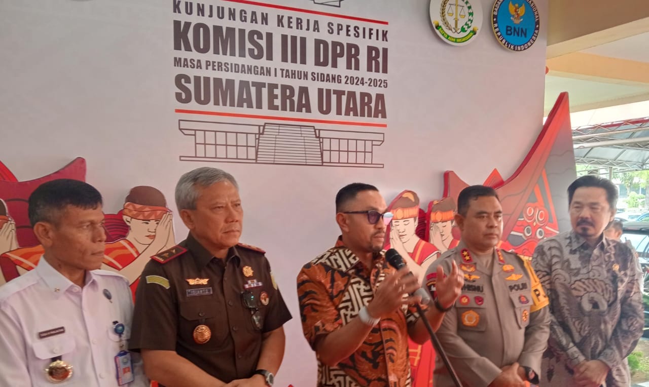 Tim Komisi III DPR RI dukung penuh pemberantasan judi online di Sumut. (Ist)