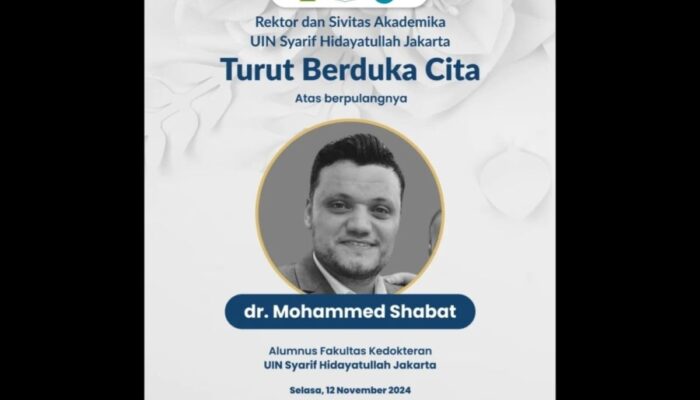 Dokter Lulusan Indonesia, Mohammed Shabat Gugur di Gaza