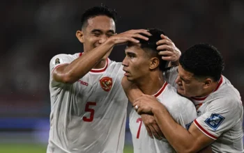 Perayaan gol Timnas Indonesia pada laga melawan Arab Saudi dalam Kualifikasi Piala Dunia 2026. (Ist)