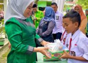 Rangkaian Hari Jadi ke-21, Pemkab Sergai Bagikan Makanan Bergizi  pada 3.325 siswa