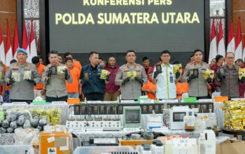 Polda Sumut Ungkap 3.078 Kasus Narkoba, Sita Lebih dari 1,6 Ton Narkoba Berbagai Jenis 