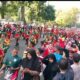 Kasrem 061/SK Hadiri Pelepasan Kirab Merah Putih 1 Dekade Festival Merah Putih Sambut HUT ke-80 RI di Kota Bogor