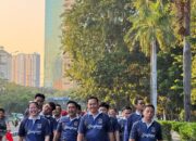 Semarakkan HUT Kemerdekaan RI ke-80,Pegawai Imigrasi Kelas I Non TPI Jakarta Pusat Jalan Santai