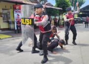 Satsamapta Polres Aceh Timur Simulasi Keterampilan Penanganan OTK dan ODGJ