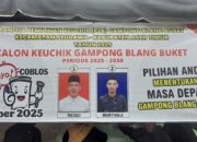 Pelaksanaan Pemilihan Kepala Desa Gampong Paya Bili Sa berlangsung dengan tertib, lancar dan damai