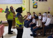Sat Lantas Polres Sibolga Gelar Police Goes To School di i SMPN 2 Sibolga 