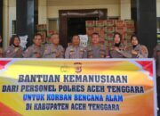 Polres Aceh Tenggara Salurkan Bantuan untuk Korban Bencana di Ketambe