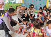 Tim Trauma Healing Polres Sibolga, Kunjungi Posko Pengungsian TK Negeri Pembina Sibolga