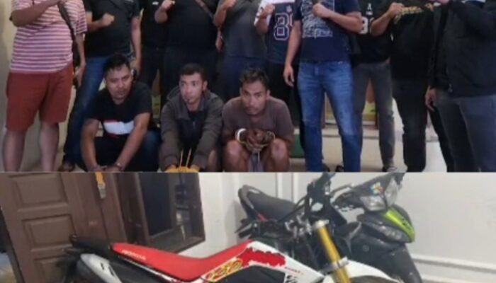 Jelang Nataru, Polres Tanah Karo Berhasil Ungkap Kasus Curanmor, 4 Tersangka Diamankan
