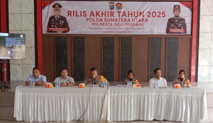 Rilis Akhir Tahun 2025 Polresta Deli Serdang , Tekan Angka Kejahatan dan Sukses Ungkap Peredaran Narkotika