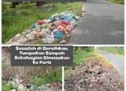Parit di Desa Matapao Berubah Jadi Tempat Pembuangan Sampah