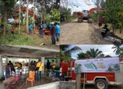 Relawan Asar Humanity dan Warga Gunakan Damkar Bersihkan Meunasah