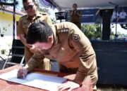 Tesk foto : Bupati Samosir Vandiko T. Gultom Resmikan Pompa Air Tenaga Surya Senilai Rp2,6 Miliar ,Senin (26/1/2026)