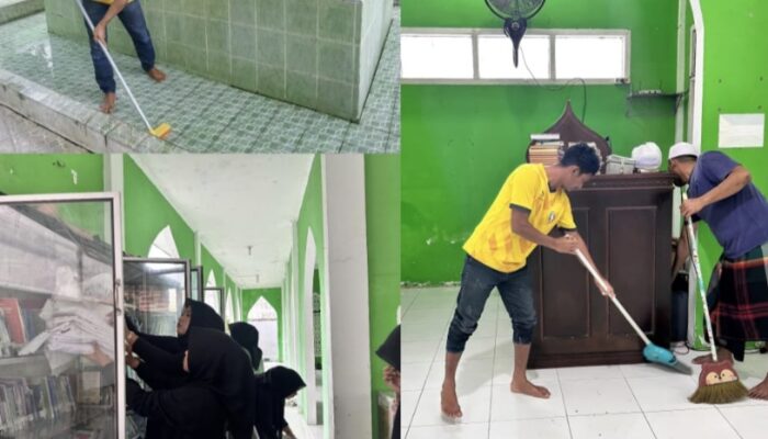 Jelang Ramadhan 1447H, Lapas Kelas IIA Banda Aceh gelar gotong royong bersihkan Mesjid Miftahul Jannah.
