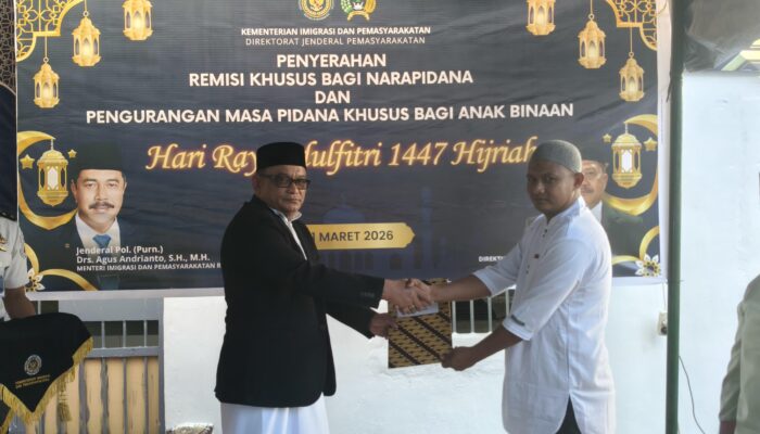 Remisi Khusus Idul Fitri: 240 WBP Lapas Kelas IIB Langsa Terima Pengurangan Masa Pidana, 25 Orang Langsung Bebas