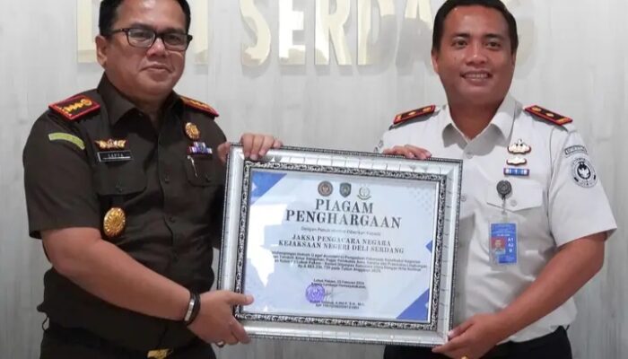 Kolaborasi Hukum dan Soliditas , Kejari Deli Serdang Terima Apresiasi Legal Assistance