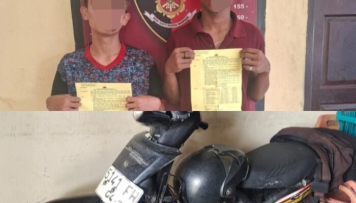Polsek Tanjung Morawa Berhasil Amankan Dua Pelaku Pencurian Sepeda Motor