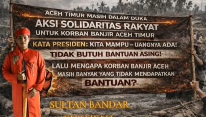 Sultan Perlak Ajak Warga Aceh Timur Gelar Aksi Damai Tuntut Bantuan Banjir 4 Bulan Tak Jelas, Masyarakat Aceh Timur Siap Turun Aksi Damai