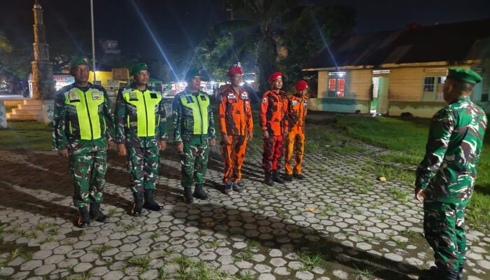 Sinergi TNI dan Ormas, Koramil 11/TB Gencarkan Patroli Siskamling di Tanjung Beringin