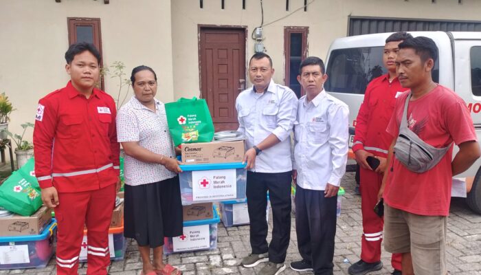 PMI Deli Serdang Salurkan Bantuan Dari PMI Sumut Untuk Korban Tanah Longsor di Sibolangit