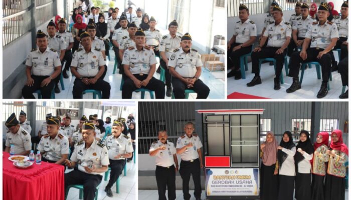 Peringati Hari Bakti Pemasyarakatan, Lapas Bireuen gelar Tasyakuran dan Pemberian Bantuan Gerobak Usaha Kepada Keluarga WBP.