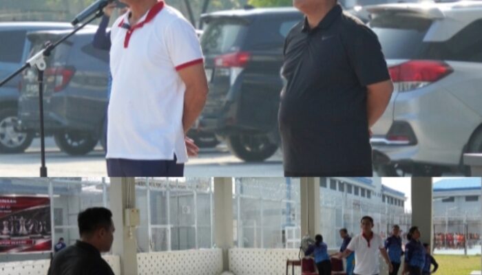 Bukan Hanya Apel, Lapas Lubuk Pakam dan BNN Perkuat Sinergi Lewat Olahraga Bersama