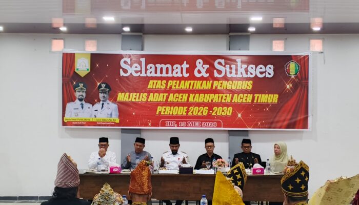 Bupati Aceh Timur Lantik Pengurus MAA Periode 2026-2030.