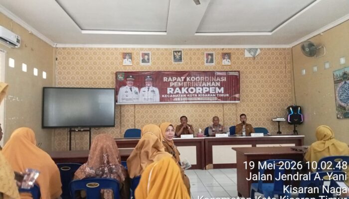 Pemerintah Kecamatan Kota Kisaran Timur Laksanakan Rapat Koordinasi Pemerintahan (RAKORPEM) Bulan Mei Tahun 2026