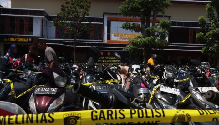 Polrestabes Medan Bongkar 8 Gudang Ranmor dan Tindak Tegas 37 Tersangka