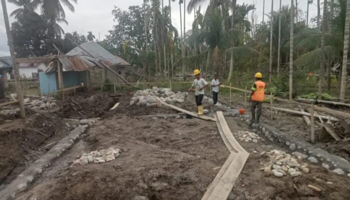 Diduga Lokasi Pembangunan Gedung Paud Tanpa Papan Informasi.
