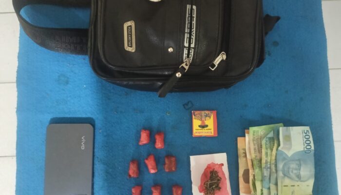 Pemilik Ganja 12,36 Gram  Diamankan Polres Pematangsiantar di jalan Merbou