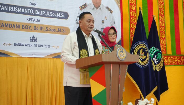 Nahkoda Baru Ditjenpas Aceh: Ramdani Boy Siap Lanjutkan Pengabdian Yan Rusmanto