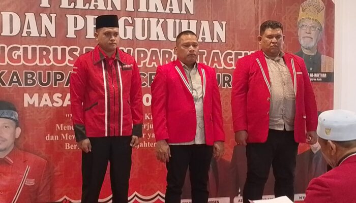 Mualem Resmi Mengeluarkan Surat Pelantikan DPW PA Aceh Timur dilantik periode 2026-2031.