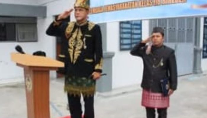 Gunakan Pakaian Adat Nasional Lapas Bireuen Gelar Upacara Peringatan , Harganas ke-33 Tahun 2026.