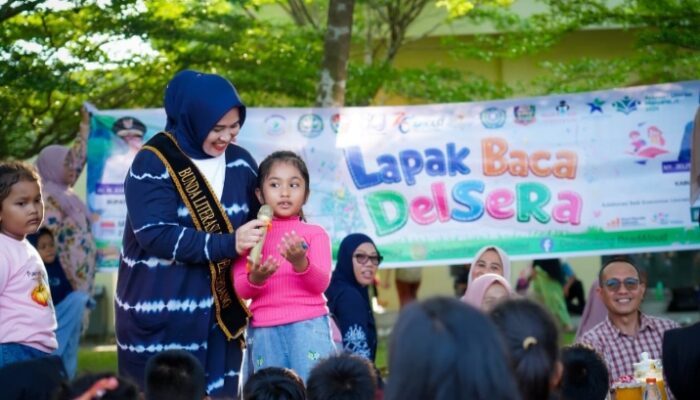 Keceriaan Anak Warnai Lapak Baca DELSERA di Batangkuis